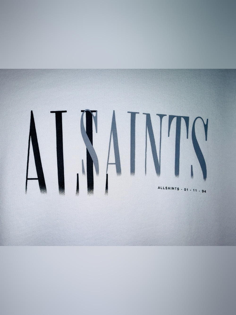 All Saints Etienne Hoodie Logo - Size Small
